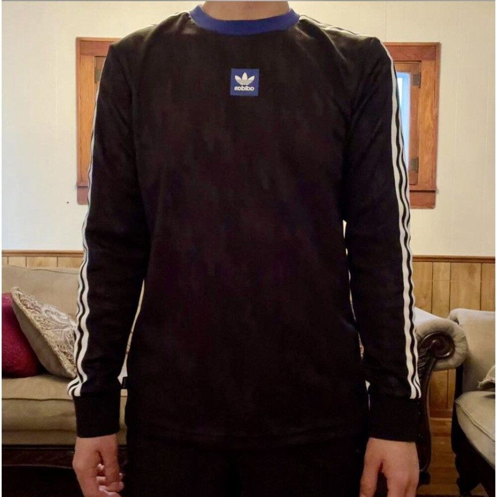 Adidas Originals Vintage Soccer Shirt Jersey Long Sleeve Small